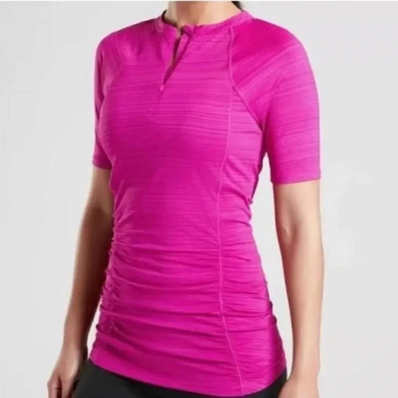Athleta Bright Pink Active Top - Picture 2 of 14